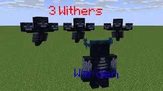 Warden vs Wither - Minecraft Mob Battle