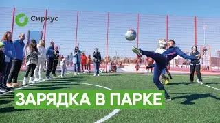 ЗАРЯДКА В СПОРТИВНОМ ПАРКЕ