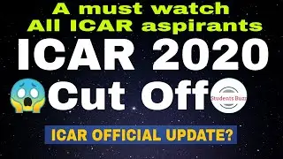 ICAR CUT OFF 2020😲ICAR 3rd COUNSELLING UPDATE?ICAR MOP UP ROUND? ICAR COUNSELLING UPDATE•