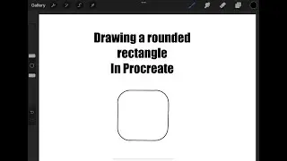 How to draw a rounded rectangle in Procreate
