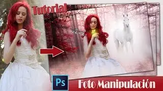 Tutorial Photoshop - Foto Manipulación - Ella te ilumina