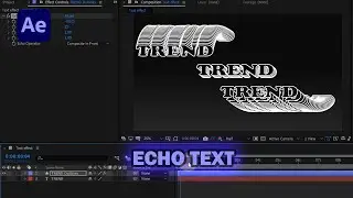 Create Echo Effect on Text in After Effects