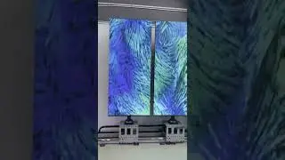 Motion LED support both floor standing and ceiling hanging.
