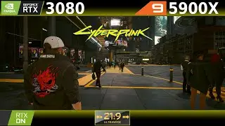 Cyberpunk 2077 | Ray Tracing, High Crowd Density 3440x1440 | RTX 3080 10GB | Ryzen 9 5900X