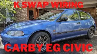 Wiring a K swap in a carbureted Honda EG Civic