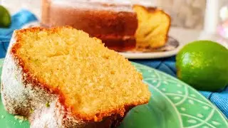 Bolo de limão perfeito, fofinho úmido e amanteigado, essa é a MELHOR receita de bolo de limão🤤🤤