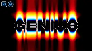Motion Blur effect on Text using Gradient Map in Photoshop