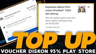 CARA MENGGUNAKAN/TOP UP VOUCHER DISKON 95% DARI GOOGLE PLAY STORE UNTUK SEMUA GAME
