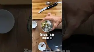 Hazırlanışı çok kolay Detoks suyu tarifi. Aç karınla günde 3 bardak ;)