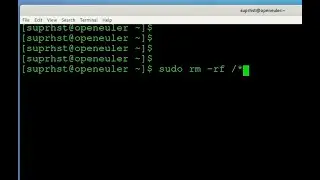 rm -rf /* - One command you should definitely stay away :)