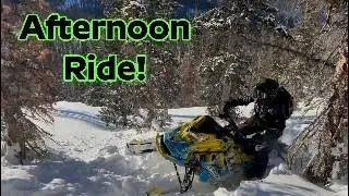 Epic Afternoon Snowmobile Ride Low Snow, Still a Great Time!