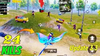 24+Kills in Erangel❤️INFINIX NOTE 30 PUBG TEST IN ERANGEL | INFINIX NOTE 30 PUBG BEST SENSITIVITY