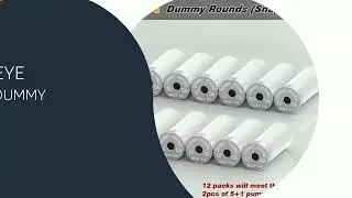 Boolit Eye Pro 12GA Gauge Shotgun Safety Trainer Cartridge Dummy Rounds Close to Real Weight