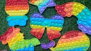 🌈ASMR Pop It Toy, Very Human Happiness Is So Simple #popit #asmr #fidget #satisfying 💖48