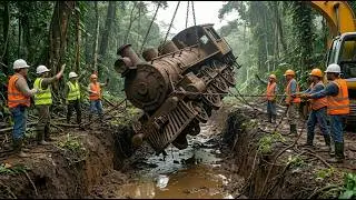 ASMR Train Restoration – Iron Ridge Train 1862 Civil Locomotive | Crash to Perfection Rebuild