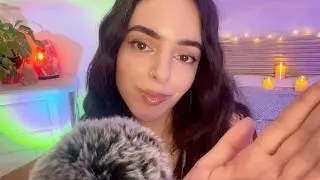 ASMR Comforting Face Attention for a Deep, Happy Sleep 💜 Soft, Kind of Inaudible Whispers