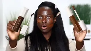 Fenty Pro Filt’r Concealer vs. Fenty We’re Even Concealer. (Shade Comparison & Wear Test) // Ohemaa