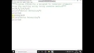 Write a program to reverses elements from the exiting array using reverse method