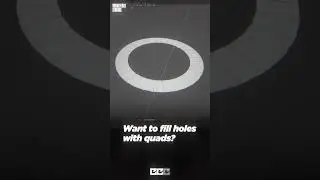 Quick Tip # 7 | HOW TO FILL HOLES WITH QUADS IN BLENDER | 3D ANIMATION