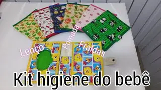 Bolsa de higiene do bebê. Kit de higiene, passo a passo. Super fácil.