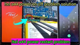 Itel a44 power restart problem||Itel a44 power logo off solution||button repair solution