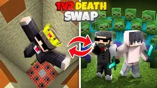 Minecraft 1v2 DeathSwap Rematch Challenge!