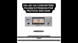 HILO MASTERING ADDA CONVERTERS PLUGIN EXTENSION FOR PROTEUS AND NAM! (AU, VST3, AAX)