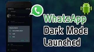 whatsApp dark mode-How to enable dark mode in offical whatsApp app-2020