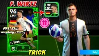 Trick To Get 101 Rated F. Wirtz From Potw National Pack In eFootball 2024 Mobile
