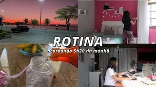 ROTINA DA MANHÃ ACORDANDO 5H20 | treino, organização e muito trabalho