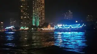 The night view of ICON SIAM