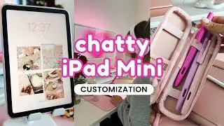 Chatty iPad Mini Customization 🩷✍🏼📱 | Aesthetic Widgets and Wallpapers