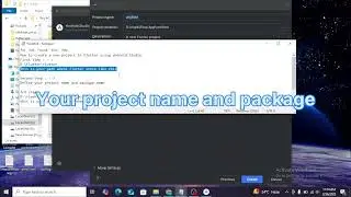 How to create flutter project in android Studio Step by Step Complete Video