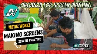 How to make SCREENS for screen printing without screen stretcher | Methz Workz Philippines