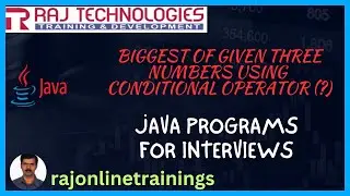 Java Interview Programs - 4 | Java Interview Questions | rajonlinetrainings