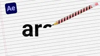 Adobe After Effects - How write text animation with a pencil