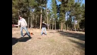 Pregnant shot gun shooting
