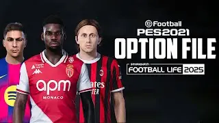 NEW OPTION FILE PES 2021 UPDATE - Football life 25