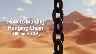 How To making hanging chain in Blender 3.6 | 🤔🤔