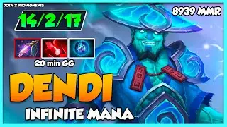 DENDI Gameplay - Infinite Mana - Dota 2 Pro Moments