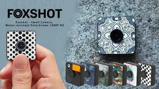 Foxshot - Portable, Stickable & Wearable Polychrome Camera  | Water-Resistant & App Live Video Shoot
