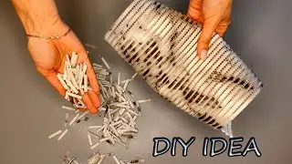 Great idea from an old bath mat DIY organizer DIY box