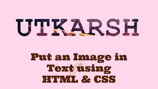 Put an Image in Text using HTML & CSS