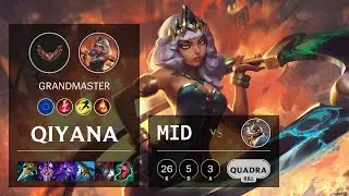 Qiyana Mid vs Corki - EUW Grandmaster Patch 12.2
