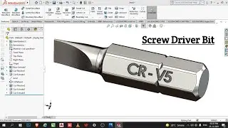 Solidworks Tutorials | Screw Driver Bit In Solidworks | 
