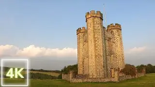 [4K] Arundel Castle in England, Gothic Cathedral at Arundel, Virtual forest walk, Video of Arundel