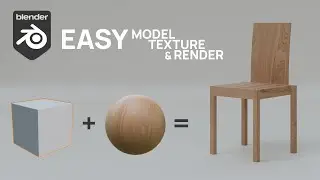 Create and render chair designed by Alvaro Siza - Blender Tutorial