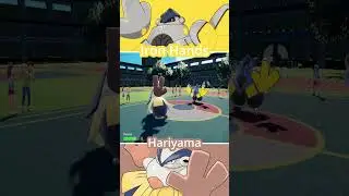 IRON HANDS vs HARIYAMA | Fighting Pokémon Battle #pokemon