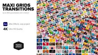 Maxi Grid Transitions Video Wall 4K | Free After Effect Template | Grid  Transitions |