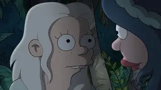 Bean and Mora the Mermaid Kissing Full Scene - Disenchantment